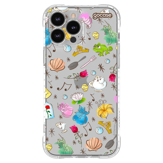 Capinha para celular  Princesas - Elementos Aquarelados