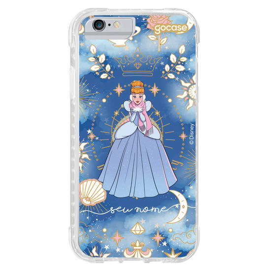 Capinha para celular Disney - Princesas - Cinderela Brave and Beauty