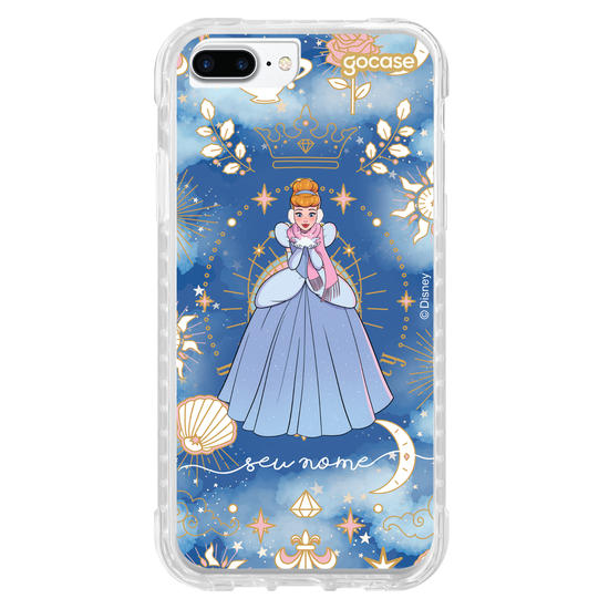 Capinha para celular Disney - Princesas - Cinderela Brave and Beauty