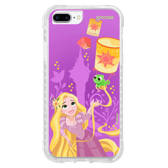 Capinha para celular  Rapunzel, Pascal e Lanternas
