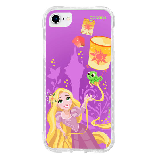 Capinha para celular  Rapunzel, Pascal e Lanternas