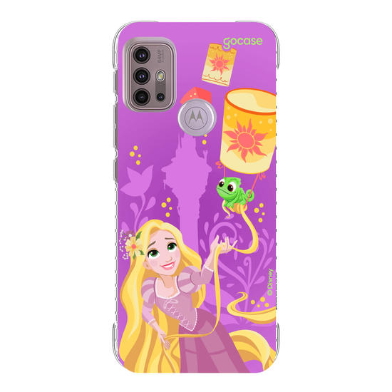 Capinha para celular  Rapunzel, Pascal e Lanternas