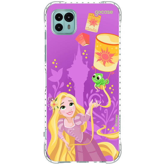 Capinha para celular  Rapunzel, Pascal e Lanternas