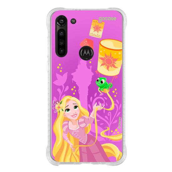 Capinha para celular  Rapunzel, Pascal e Lanternas