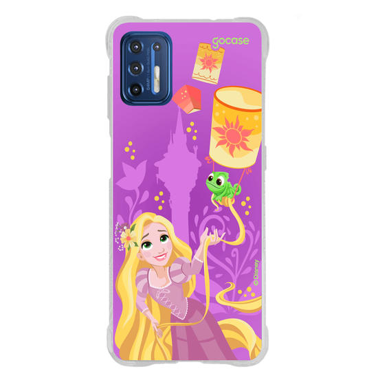 Capinha para celular  Rapunzel, Pascal e Lanternas