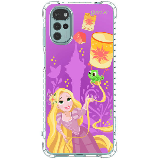 Capinha para celular  Rapunzel, Pascal e Lanternas