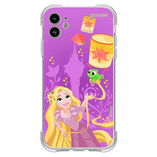 Capinha para celular  Rapunzel, Pascal e Lanternas