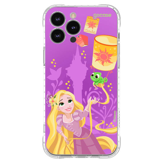 Capinha para celular  Rapunzel, Pascal e Lanternas