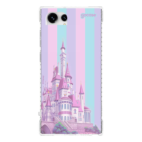 Capinha para celular  Castelo Encantado em Tons Pstéis