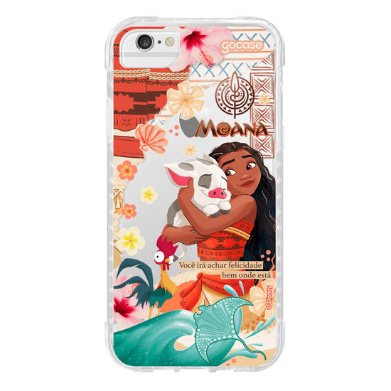 Capinha para celular  Princesas - Moana Colagem