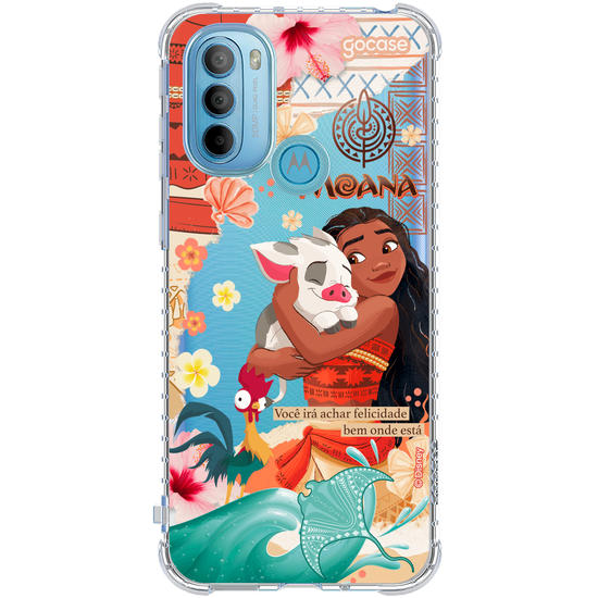 Capinha para celular  Princesas - Moana Colagem