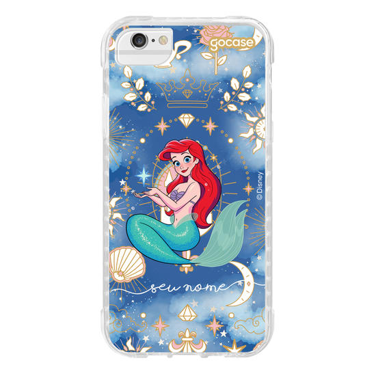 Capinha para celular Disney - Princesas - Ariel Brave and Beauty