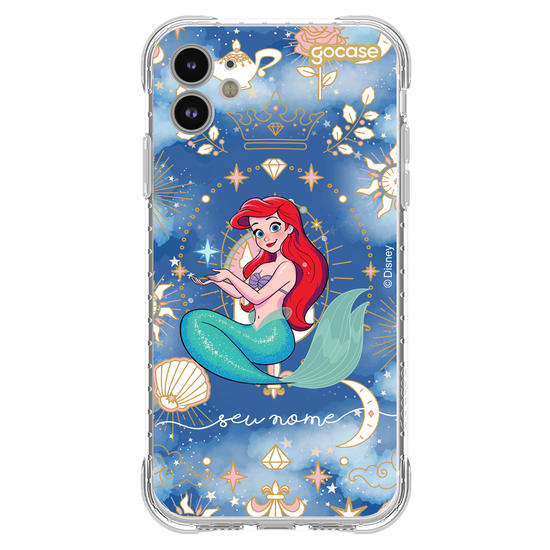 Capinha para celular Disney - Princesas - Ariel Brave and Beauty
