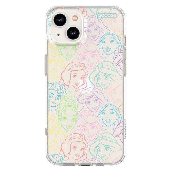 Capinha para celular  Princesas - Rostinhos Rainbow