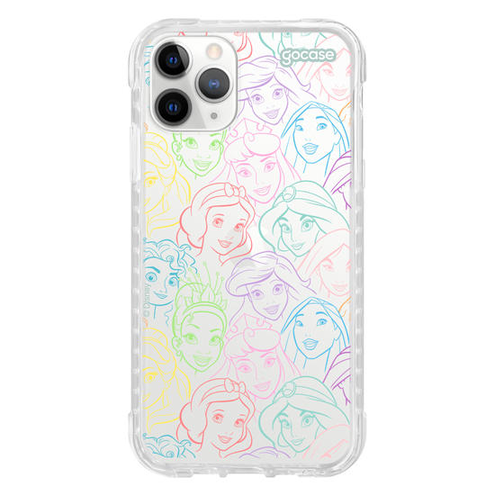 Capinha para celular  Princesas - Rostinhos Rainbow