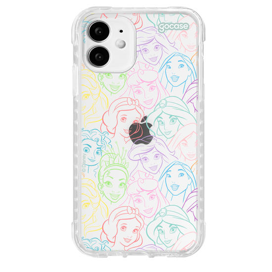 Capinha para celular  Princesas - Rostinhos Rainbow