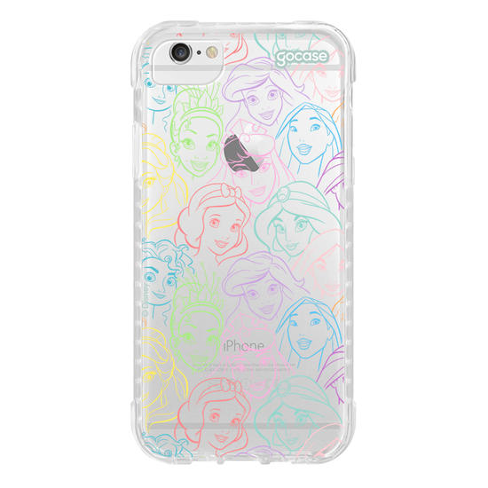 Capinha para celular  Princesas - Rostinhos Rainbow