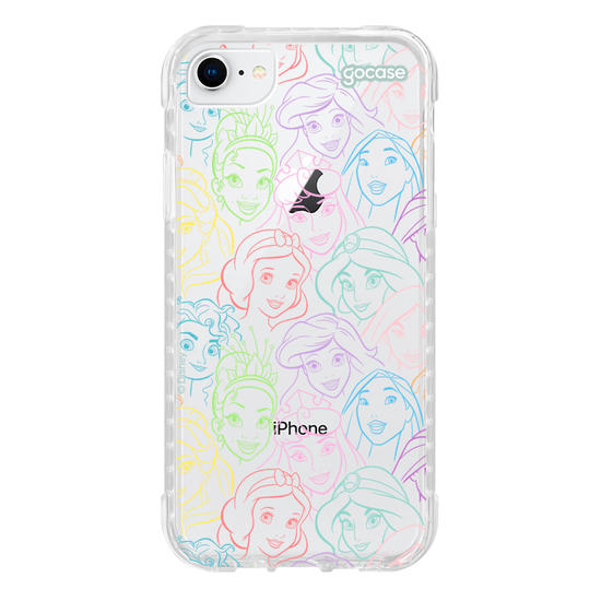 Capinha para celular  Princesas - Rostinhos Rainbow