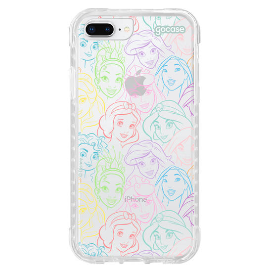 Capinha para celular  Princesas - Rostinhos Rainbow