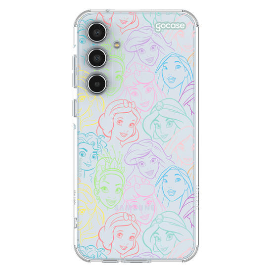 Capinha para celular  Princesas - Rostinhos Rainbow