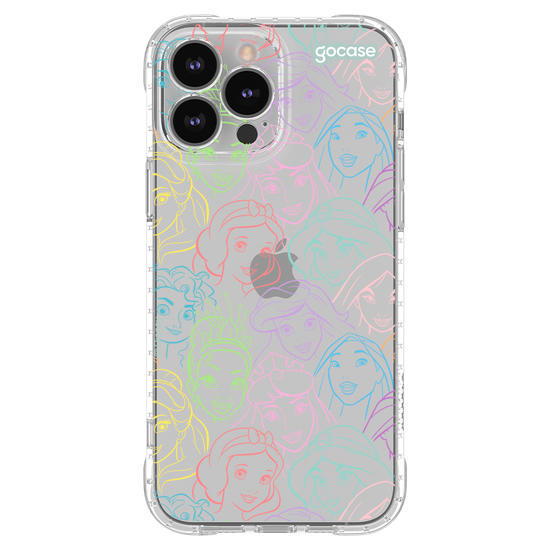 Capinha para celular  Princesas - Rostinhos Rainbow