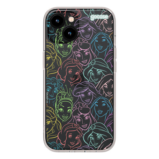 Capinha para celular  Princesas - Rostinhos Rainbow