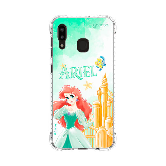 Capinha para celular  Ariel - Castelo Aquarelado