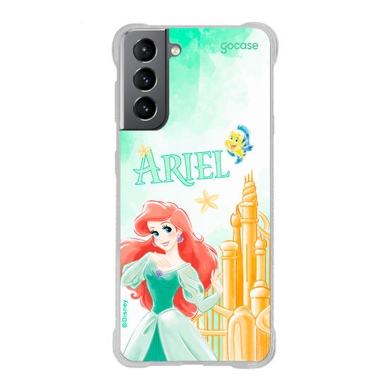 Capinha para celular  Ariel - Castelo Aquarelado