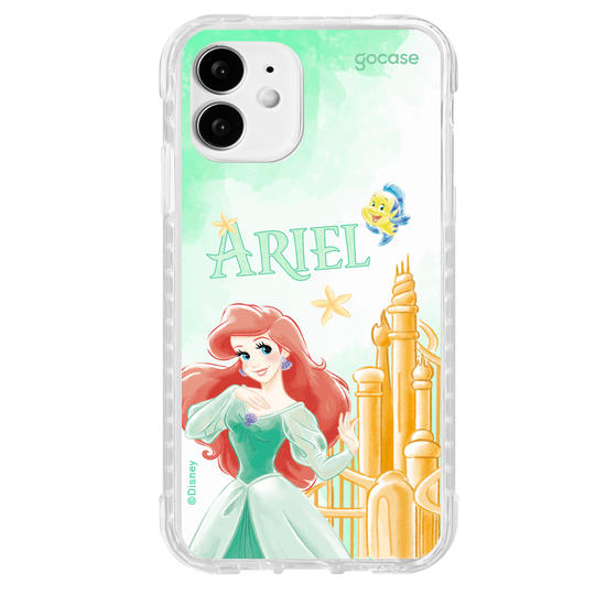 Capinha para celular  Ariel - Castelo Aquarelado