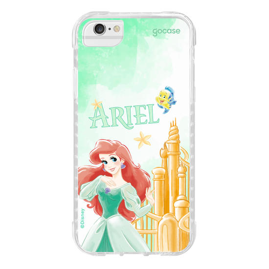 Capinha para celular  Ariel - Castelo Aquarelado