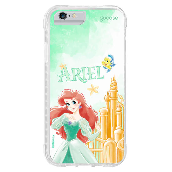 Capinha para celular  Ariel - Castelo Aquarelado