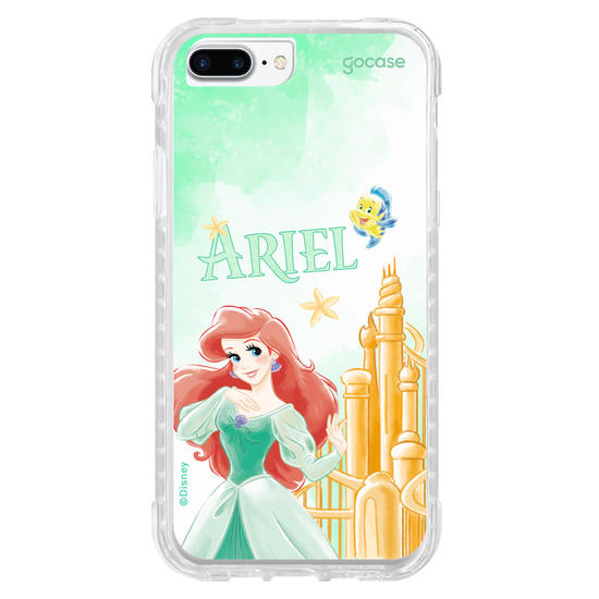 Capinha para celular  Ariel - Castelo Aquarelado