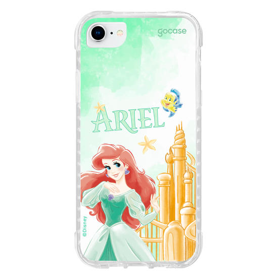 Capinha para celular  Ariel - Castelo Aquarelado