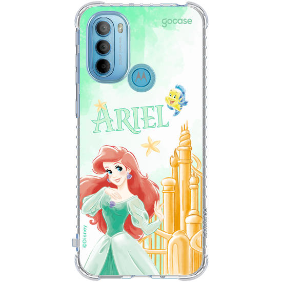 Capinha para celular  Ariel - Castelo Aquarelado