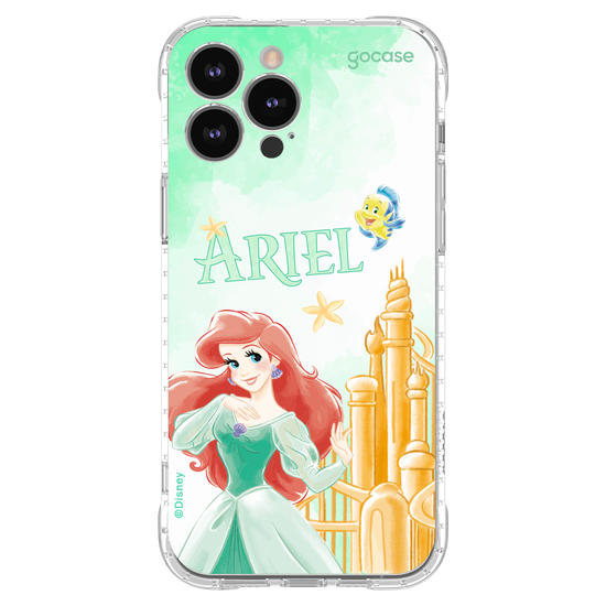 Capinha para celular  Ariel - Castelo Aquarelado