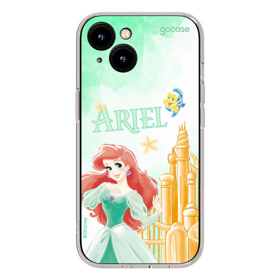 Capinha para celular  Ariel - Castelo Aquarelado