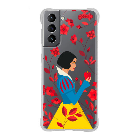 Capinha para celular  Branca de Neve - Rosas Vermelhas