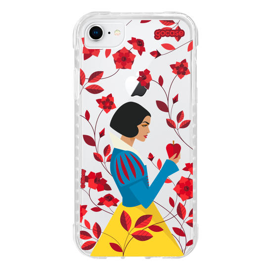 Capinha para celular  Branca de Neve - Rosas Vermelhas