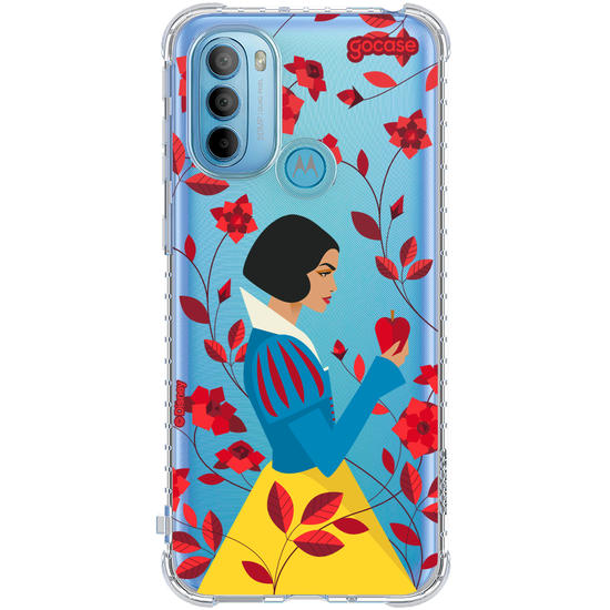 Capinha para celular  Branca de Neve - Rosas Vermelhas