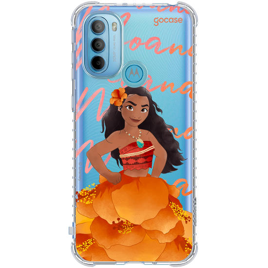 Capinha para celular  Princesas - Moana Floral Dress
