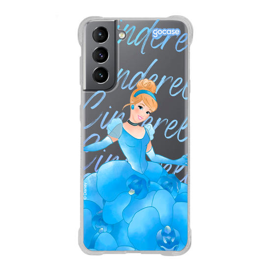 Capinha para celular  Princesas - Cinderela Floral Dress