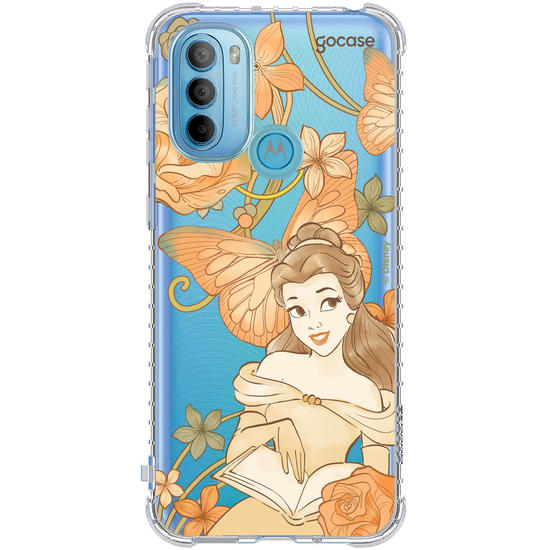 Capinha para celular  Princesas - Bela - Jardim Mágico