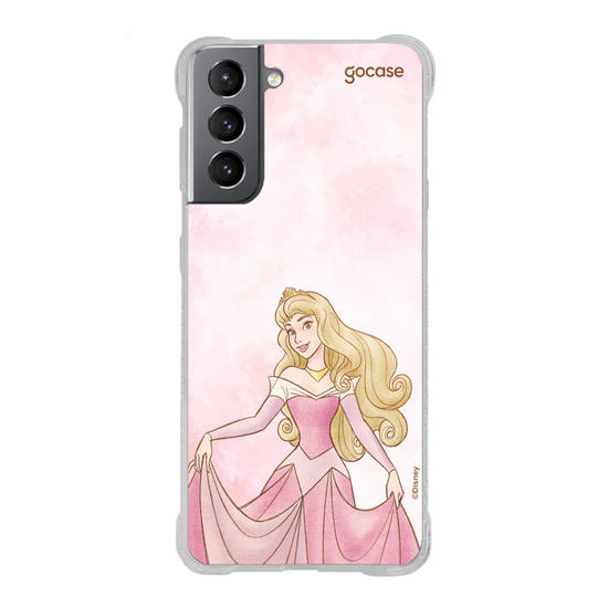 Capinha para celular  Princesas - Aurora em Aquarela