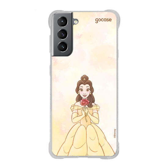 Capinha para celular  Princesas - Bela em Aquarela