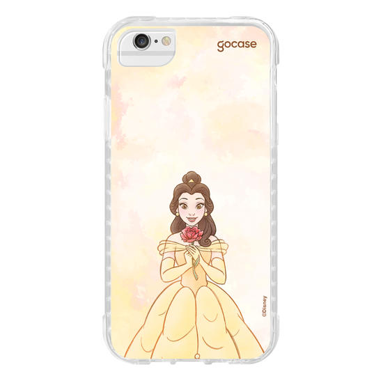 Capinha para celular  Princesas - Bela em Aquarela