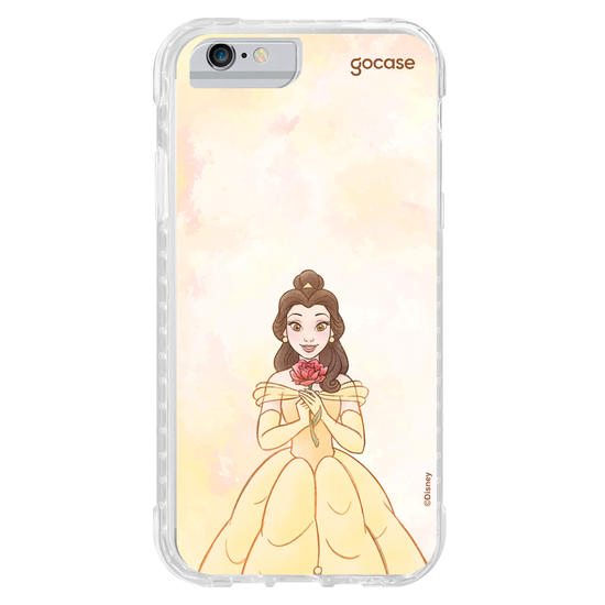 Capinha para celular  Princesas - Bela em Aquarela