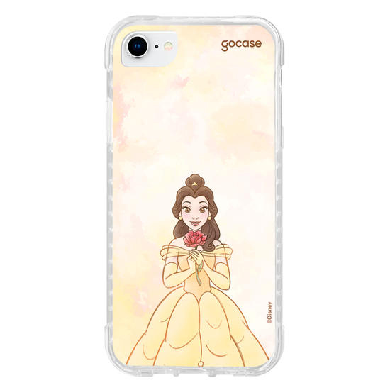 Capinha para celular  Princesas - Bela em Aquarela