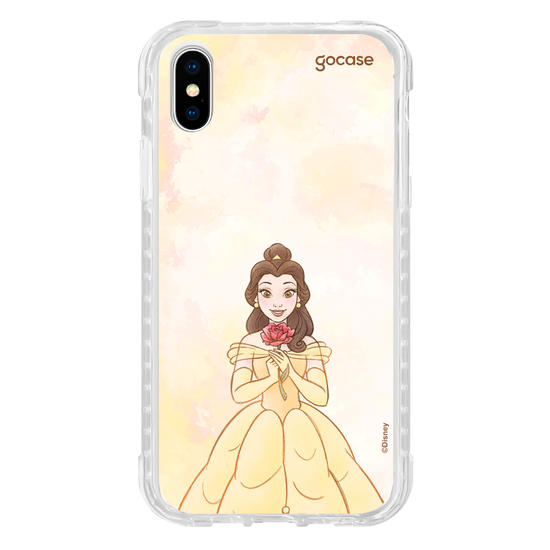 Capinha para celular  Princesas - Bela em Aquarela