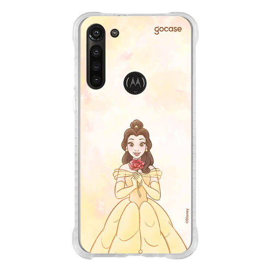 Capinha para celular  Princesas - Bela em Aquarela
