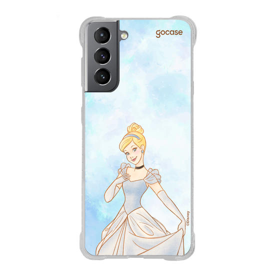 Capinha para celular  Princesas - Cinderela em Aquarela